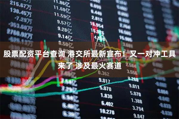 股票配资平台查询 港交所最新宣布！又一对冲工具来了 涉及最火赛道